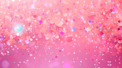 Pink bokeh glitter background