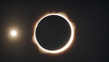 Wall Mural - The Cosmic Mystery of a Total Solar Eclipse, Captured in Stunning Illustration