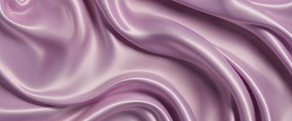 Wall Mural - Elegant silk fabric with a luxurious texture in shades of soft purple, perfect for product display or text decoration