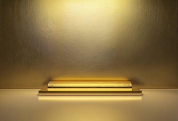 Wall Mural - 3d render of a gold background