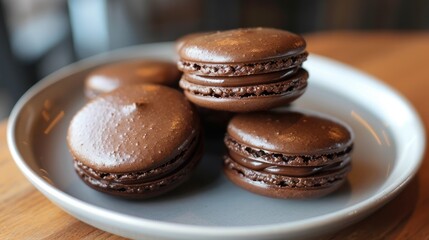 Poster - Menu item featuring cacao macaroons