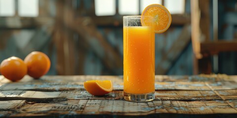 Canvas Print - Glass of Orange Juice