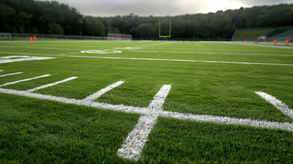 football field close up. Turf