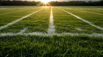 football field close up. Turf