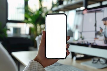 Women using smartphones for graphic display montage. Networking service for mobile devices.