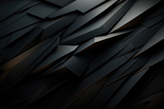 3D Black Background Background Background, generative IA