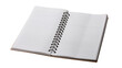 © Ziyan Yang - school notebook on a white background, spiral notepad on a table.