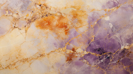 Wall Mural - A stone wall with a purple and gold color, texture backdrop for overlay