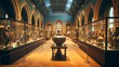 © tota - 展示物が並ぶ美術館・博物館の館内の風景