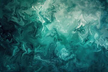 Wall Mural - abstract teal and green gradient paint background with grungy liquid fluid texture digital art