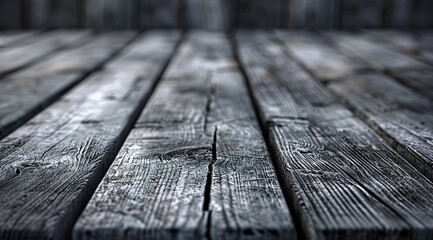 Canvas Print - old wooden table