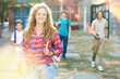 © JackF - Portrait of happy teenage girl walking after lessons at sunny day
