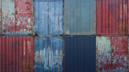 Wall Mural -  long shipping container