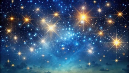 Wall Mural - a stunning background filled with twinkling stars in the night sky, stars, background, space, galaxy