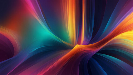 Wall Mural - Abstract 3D background featuring holographic prismatic shapes