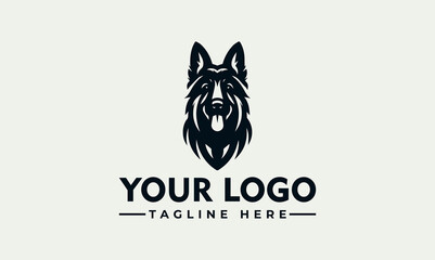 Wall Mural - German Shepherd Dog Vector Logo Unleash the Loyalty, Intelligence, and Protective Nature Symbolize Bravery, Trainability, and the Unwavering Loyalty A Timeless Design for Pet, Security, and Dog Breed