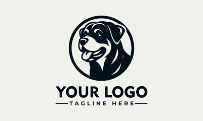Wall Mural - Rottweiler Pet Dog Vector Logo Embrace the Power, Confidence, and Unwavering Spirit of the Rottweiler with the Enchanting Rottweiler Dog Vector Logo