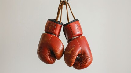 Wall Mural - boxing gloves suspended