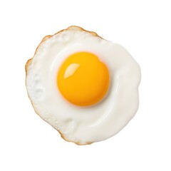 Sunny Side Up Egg Isolated on White