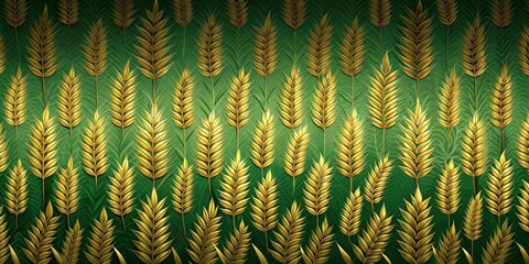 Wall Mural - Wheat patterns metallic background, green and gold, Wheat, patterns, metallic, background, green, gold, texture, shiny