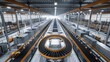 © laliz - Tech Symphony Futuristic Distribution Center with Automated Conveyors and Systems