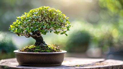 Wall Mural - Bonsai Tree in Pot 