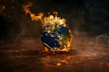 burning earth with fire