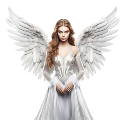 Sticker - PNG Magical angel fantasy white white background.