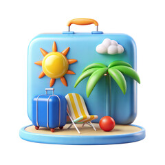 travel on transparent background