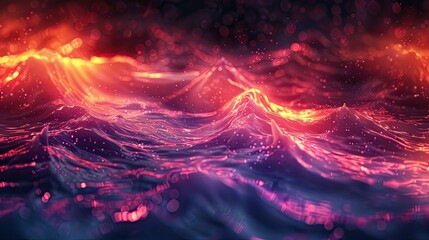 Poster - abstract background colors fluid liquid dark blurred with noise effect grain glowing wallpaper