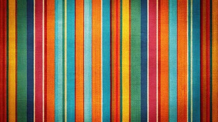 Bold striped pattern design with vibrant colors on a textured fabric background, striped, pattern