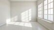 © volga - Bright sunny room with large windows and shadow play