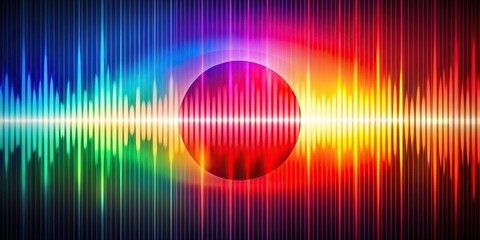 Wall Mural - Abstract photo of Japanoise feedback with harmonic series in vibrant colors, Japanoise, abstract, feedback, harmonic series