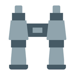 Poster - Binocular flat icon