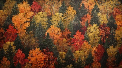 Canvas Print - Fall Foliage Backdrop