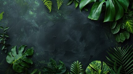 Wall Mural - Leafy Luxury with copy space  