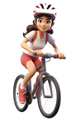 Sticker - PNG Bicycle vehicle cycling cartoon.