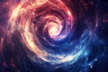 Poster - an image of a spiral galaxy with stars