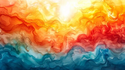 Wall Mural - Using alcohol ink, this image can be used as an abstract background for wallpaper, posters, and websites.