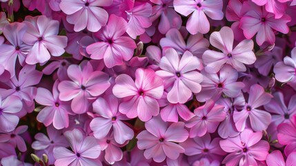 Sticker - A close up of a bunch of pink flowers