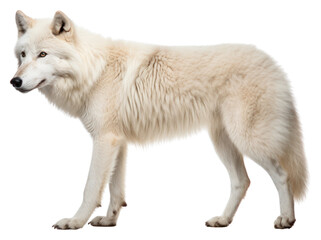 Poster - PNG Wolf mammal animal white.