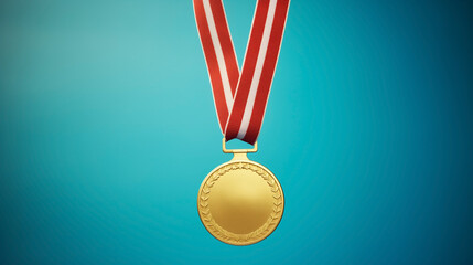 The winner received a gold medal and a ribbon as a prize for their macro sport success. gold, ribbon, sport, success, winner, award, medal, macro, medallion, prize, competition, symbol, symbolic