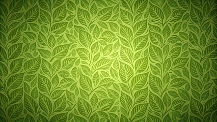 Sticker - Organic green wallpaper of abstract leaf patterns, green, wallpaper, background, organic,abstract, leaf, pattern, texture