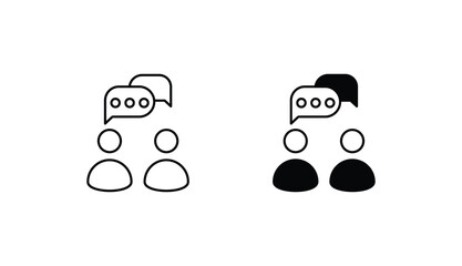 communication icon design with white background stock illustration