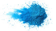 © Michael - Blue splash holi paint color powder festival explosion burst on transparent background
