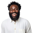 © Rawpixel.com - PNG Cheerful bearded black man portrait adult smile.