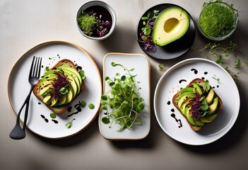 fresh avocado toast served white plate, food, breakfast, meal, healthy, green, ripe, organic, sliced, brunch, snack, vegetarian, appetizing, culinary