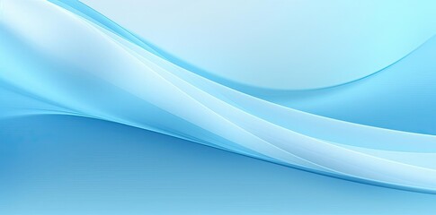 Sticker - Abstract Background with Smooth Blue Waves