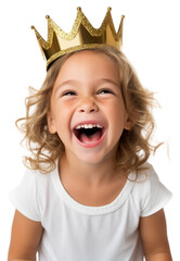 Sticker - PNG Crown happy fun celebration.