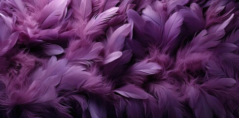 Poster - Purple Feathers Texture Background Illustration